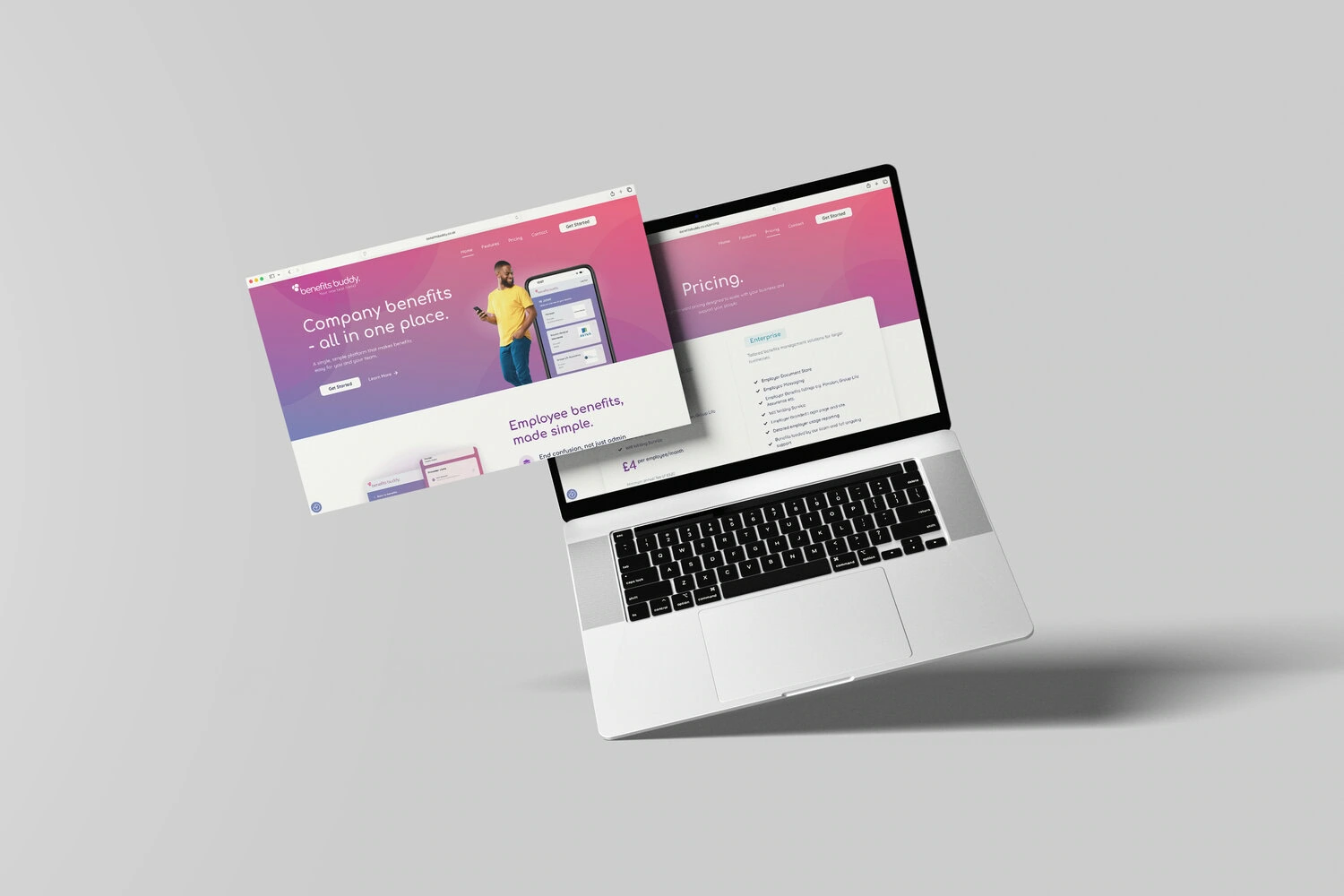 Benefits Buddy Laptop Mockup