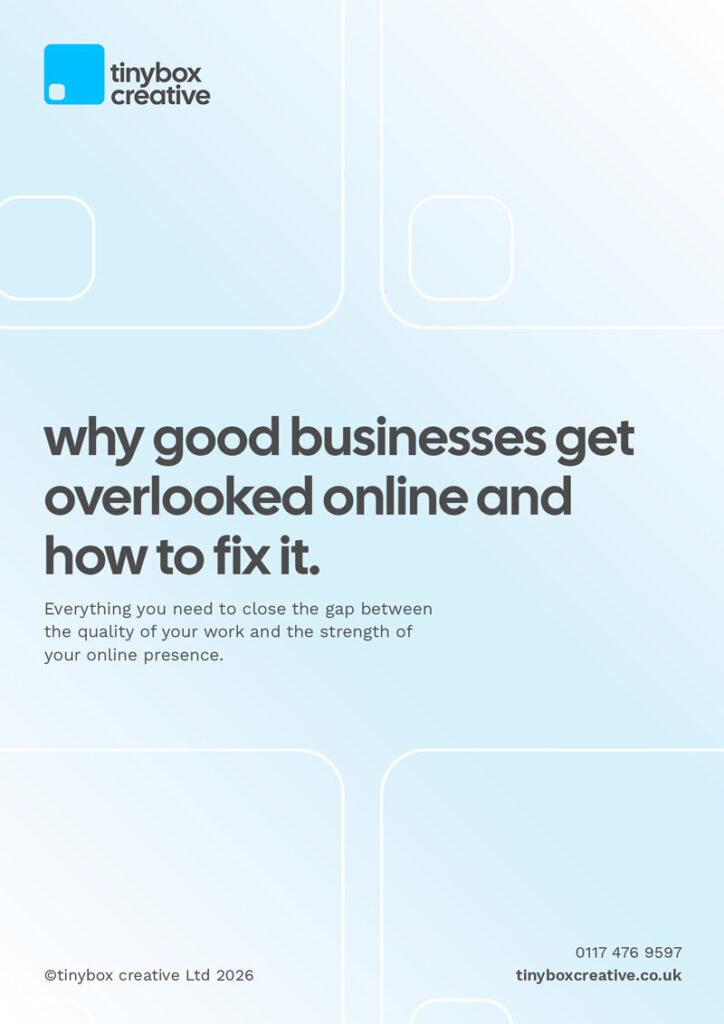 Front cover of website clarity guide
